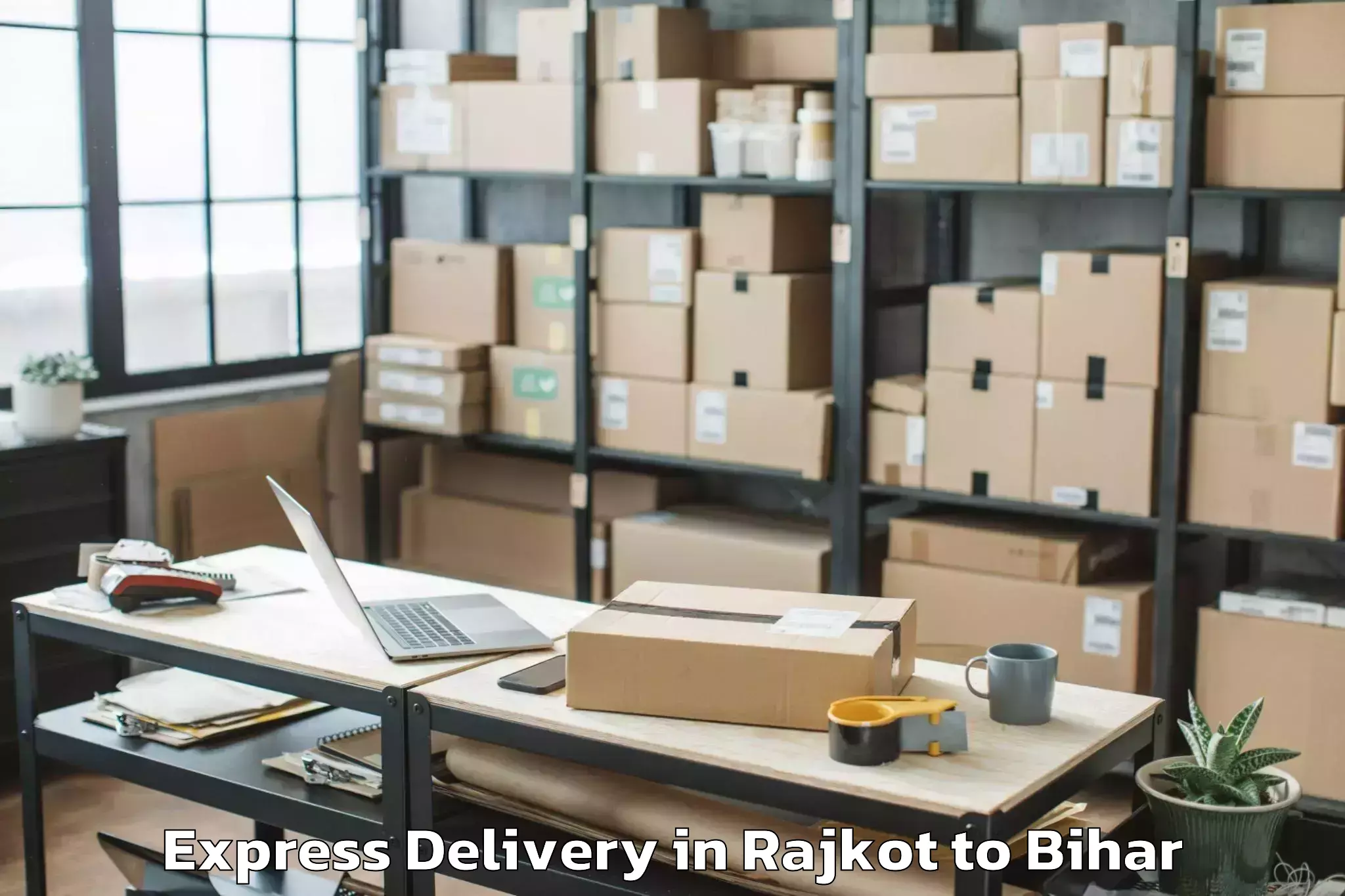 Professional Rajkot to Baruni Express Delivery